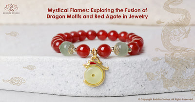 Fusion of Dragon Motifs and Red Agate in Jewelry