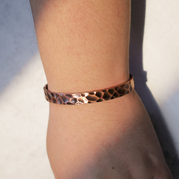 Rustic Copper Balance Magnetic Adjustable Cuff Bracelet Bracelet Bangle BS 3