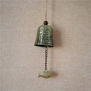 Buddha Stones Feng Shui Buddha Koi Fish Dragon Elephant Wind Chime Bell Luck Wall Hanging Decoration Decorations BS Big Family
