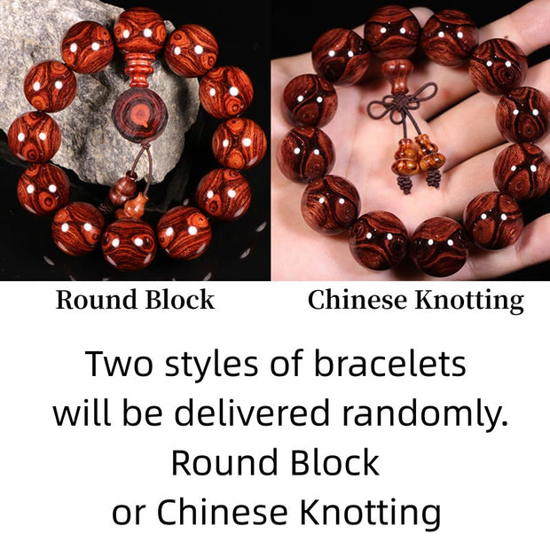 Buddha Stones Tibetan Rosewood Warmth Bracelet (Random Type) Bracelet BS 2