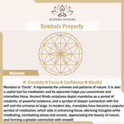 Buddha Stones Lotus Mandala Pattern Foldable Yoga Meditation Seat Mat Home Decoration Decorations buddhastoneshop 13