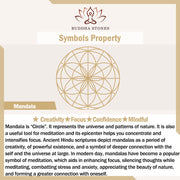 Buddha Stones Tibetan Mandala Mindful Yoga Cork Block