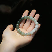 Buddha Stones Gradient Jade Luck Blessing Bracelet Bracelet BS 2