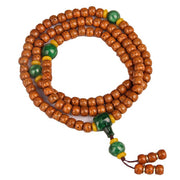 Buddha Stones 108 Beads Mala Bodhi Seed Jade Harmony Bracelet Mala Bracelet BS 5