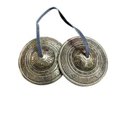 Buddha Stones Tibetan Tingsha Bell Auspicious Cloud Six True Words Copper Wealth Decoration