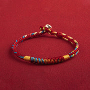 Buddha Stones "May You Be Safe And Lucky In The Year Ahead" Multicolored Bracelet Bracelet BS 1