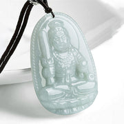 Buddha Stones Chinese Zodiac Natal Buddha Jade Wealth Prosperity Necklace Pendant Necklaces & Pendants BS Rooster