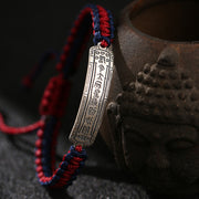 Buddha Stones 925 Sterling Silver Peace Amulet Protection Bracelet