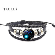 Buddha Stones 12 Constellations of the Zodiac Moon Protection Bracelet Bracelet BS Taurus