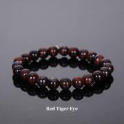 Buddha Stones Natural Stone Quartz Healing Beads Bracelet Bracelet BS 8mm Red Tiger Eye