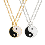Buddha Stones Yin Yang Hematite Pendant Couple Necklace Necklaces & Pendants BS 9