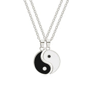 Buddha Stones Yin Yang Hematite Pendant Couple Necklace Necklaces & Pendants BS 5
