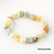 Natural Irregular Shape Crystal Stone Spiritual Awareness Bracelet Bracelet BS Amazonite