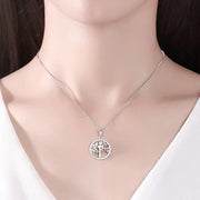 Buddha Stones 925 Sterling Silver The Tree of Life Unity Necklace Pendant Necklaces & Pendants BS 4
