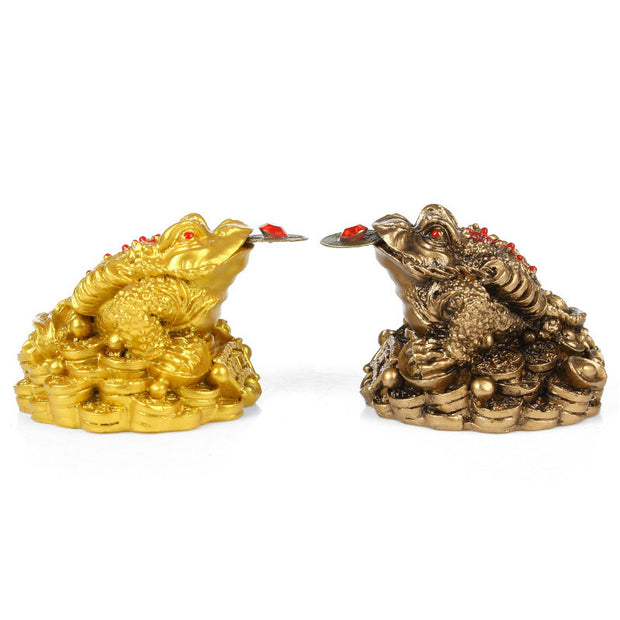 Buddha Stones FengShui Wealth Lucky Frog Decoration Decoration BS 3