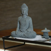 Buddha Stones Sitting Meditation Buddha Blessing Compassion Decoration Decoration BS 12