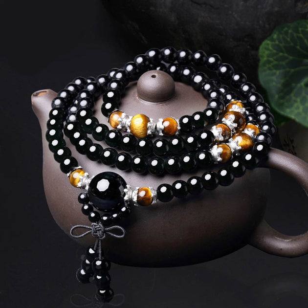 Lv Double Rainbow Eyes Obsidian Luck bracelet for Men and Women Silver  Crystal Fortune Transfer Buddha Beads Wealth Healing Jewe _ - AliExpress  Mobile