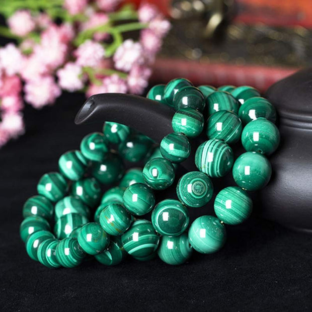 Buddha Stones Natural Malachite Protection Calmness Bracelet Bracelet BS 11