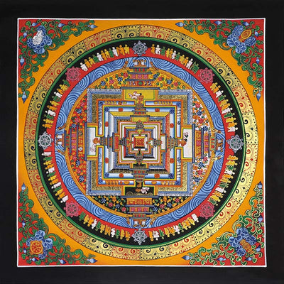Buddha Stones Tibetan Thangka Painting Blessing Handmade Decoration