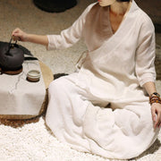 Buddha Stones Zen Spiritual Practice Meditation Prayer Uniform Clothing Women's Set