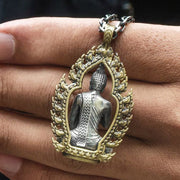 Buddha Stones Prayer Copper Wealth Luck Necklace Pendant Necklaces & Pendants BS 8