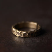 Buddha Stones Tibetan Bump Texture Design Copper Brass Luck Ring Ring BS Men(Index Finger Type) 3.5mm