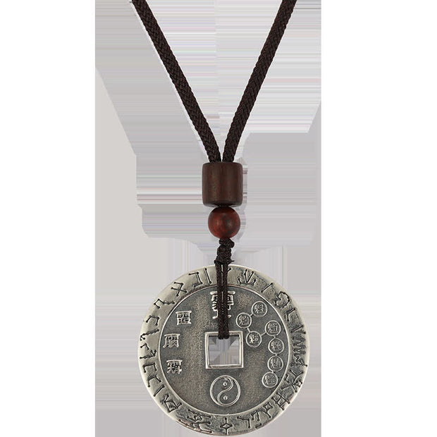 Buddha Stones Bagua Yin Yang Copper Coin Star Balance Energy Necklace Pendant Necklaces & Pendants BS 12