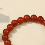 Buddha Stones Natural Red Agate Buddha Success Bracelet Bracelet BS 3