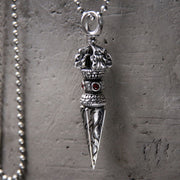 Buddha Stones 925 Sterling Silver Vajra Spiritual Power Necklace Pendant Necklaces & Pendants BS 4
