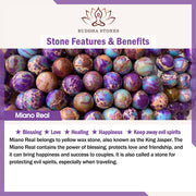 Buddha Stones Tibetan Purple Miano Real Bead Harmony Lotus Mala Mala Bracelet BS 9