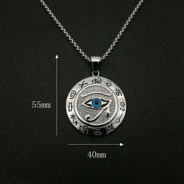 Buddhastoneshop Eye of Horus Protection Necklace Pendant