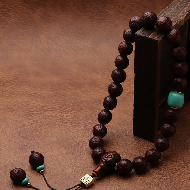 Buddha Stones Tibetan Bodhi Seed Agate Bead Luck Wealth Tassel Charm Wrist Mala (Extra 30% Off | USE CODE: FS30) - image 27