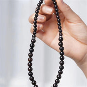 Buddha Stones Tibet Ebony Wood Dzi Bead Balance Double Wrap Bracelet Bracelet BS 2
