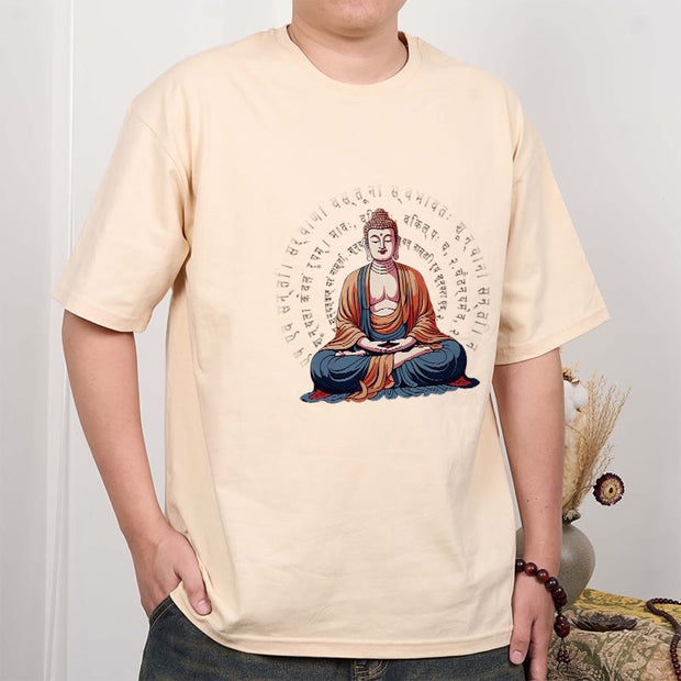 Buddha Stones Sanskrit Heart Sutra Form Is No Other Than Emptiness Tee T-shirt T-Shirts BS 9