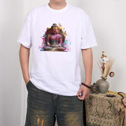Buddha Stones Butterfly Meditation Buddha Tee T-shirt T-Shirts BS 3