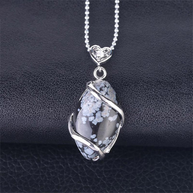 Buddha Stones Marquise Pattern Natural Crystal Stone Charm Necklace Pendant (Extra 35% Off | USE CODE: FS35) - image 28