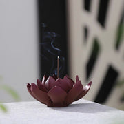 Buddha Stones Tibetan Lotus Positive Peace Incense Burner Decoration Incense Burner BS 4