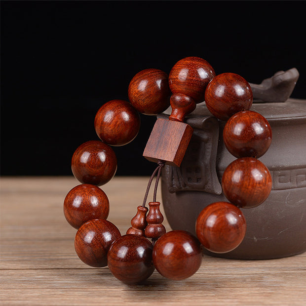 FREE Today:  Sooth and Relaxation Tibetan Small Leaf Red Sandalwood Bracelet FREE FREE 5