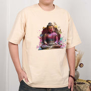 Buddha Stones Butterfly Meditation Buddha Tee T-shirt T-Shirts BS 1
