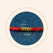 Buddha Stones "Blessings for Clear Connections" 925 Sterling Silver Lucky Golden Bead String Bracelet Anklet Includes Gift Message Card - image 19