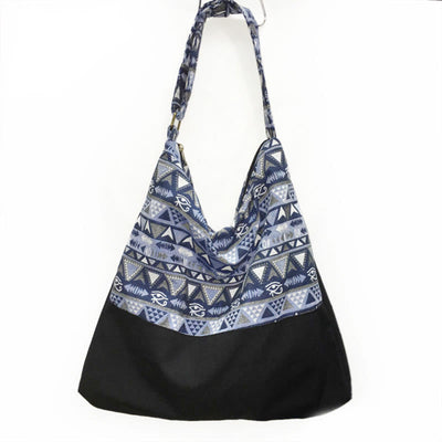 Buddha Stones Cotton Triangle Pattern Crossbody Bag Shoulder Bag