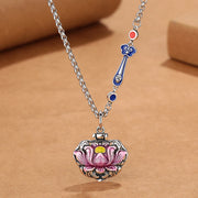 FREE Today: Enlightenment Rebirth Lotus Compassion Necklace Pendant