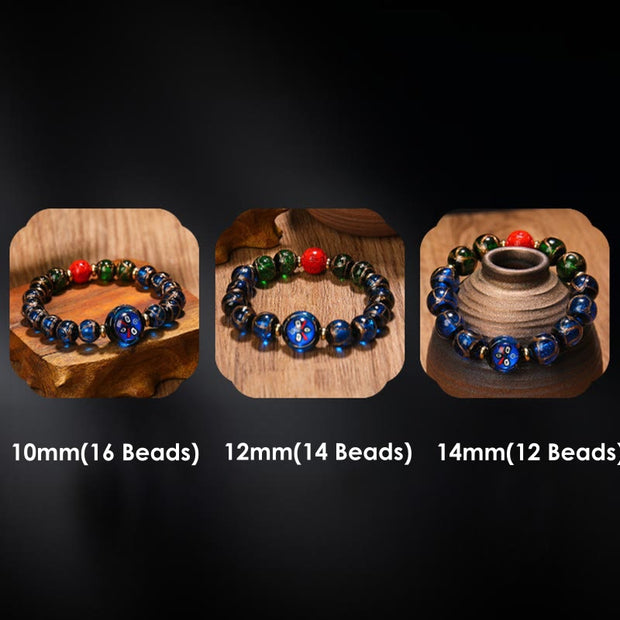 Buddha Stones Tibetan Five God of Wealth Thangka Liuli Glass Bead Chinese Zodiac Protection Bracelet (Extra 35% Off | USE CODE: FS35) - image 6