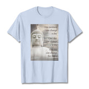 Buddha Stones One Moment Can Change A Day Tee T-shirt T-Shirts BS LightCyan 2XL