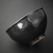 Buddha Stones Gold Leaf Chinese Jianzhan Dragon Phoenix Lotus Avalokitesvara Koi Fish Ceramic Teacup Tenmoku Kung Fu Tea Cup Bowl - image 4