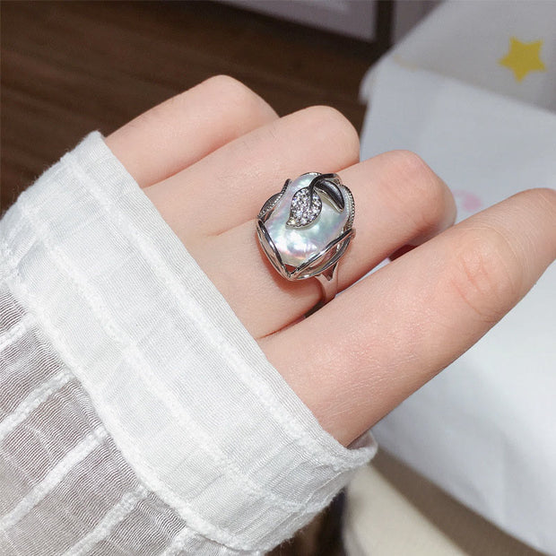 FREE Today: Colorful Purple Baroque Pearl Happiness Ring