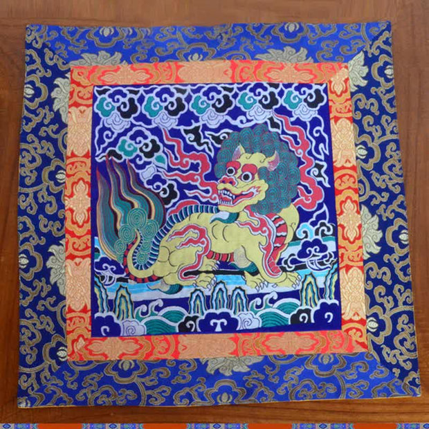 Fengshui Kirin Prayer Altar Mat Healing Meditation Auspicious Symbol Mat (Extra 35% Off | USE CODE: FS35) - Blue - 54*50cm - image 15