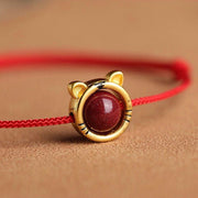 Buddha Stones Handmade Rabbit Tiger Cinnabar Keep Away Evil Spirits Braided String Bracelet (Extra 30% Off | USE CODE: FS30) - image 4