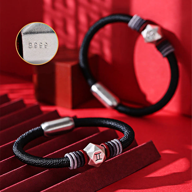 Buddha Stones 999 Sterling Silver 12 Constellations of the Zodiac Blessing Handmade String Bracelet (Extra 35% Off | USE CODE: FS35) - image 7