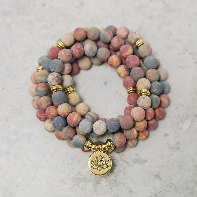 Shops Men Jasper Beaded Protection Wrap Bracelet with Ganesha and Phurba Charm